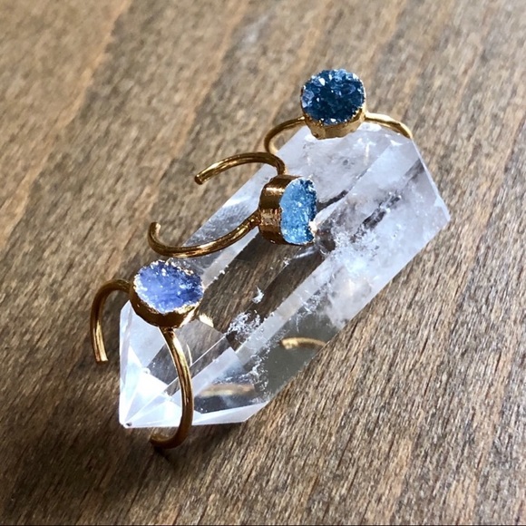 ❗️LAST❗️Raw Druzy Midi/Toe Ring - Picture 2 of 5